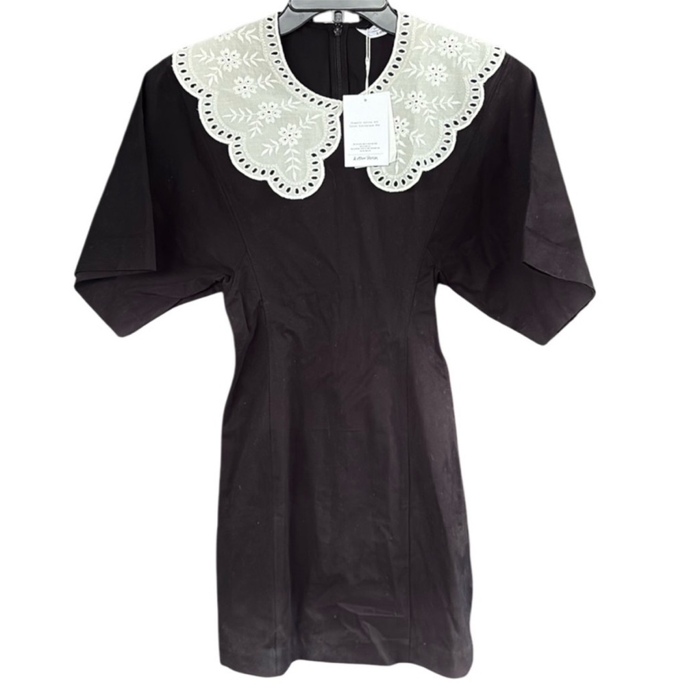 NWT Anthropologie & Other Stories Eyelet
Collar Voluminous Sleeve Dress Size 2